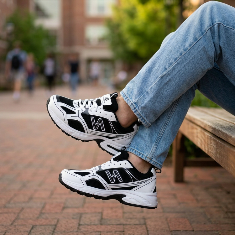 کفش اسپرت مردانه نیوبالانس (New Balance) مدل ترکیبی مش و چرم زیره طبی