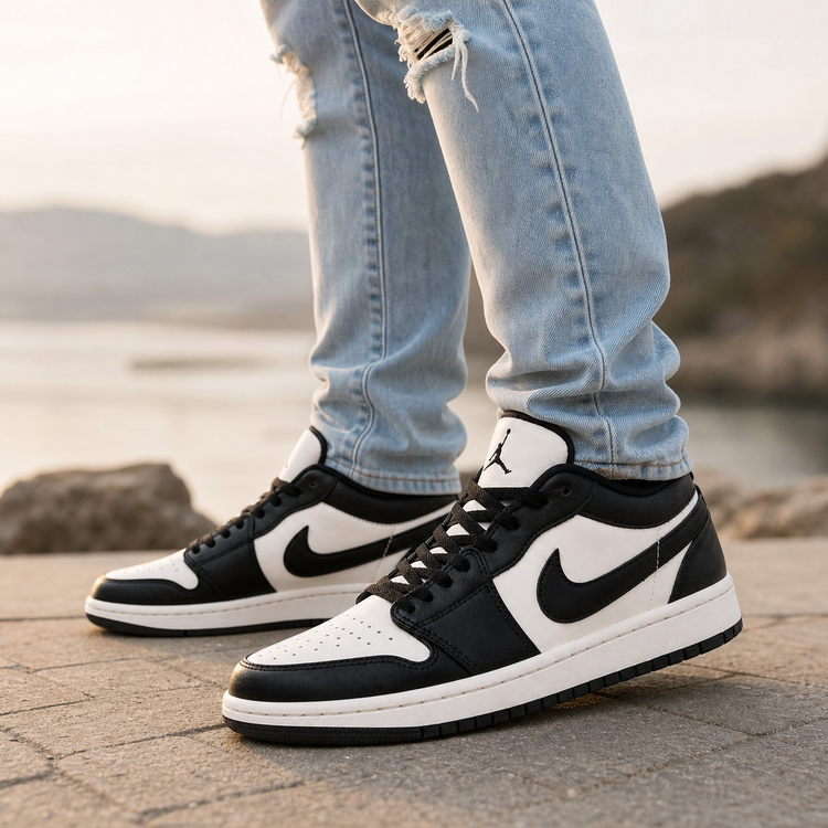 کفش اسپرت نایکی مدل Air Jordan 1 Low چرم کفی طبی