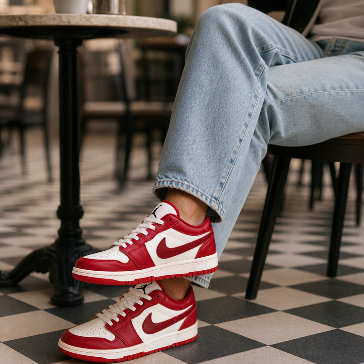 کفش اسپرت نایکی مدل Air Jordan 1 Low چرم کفی طبی