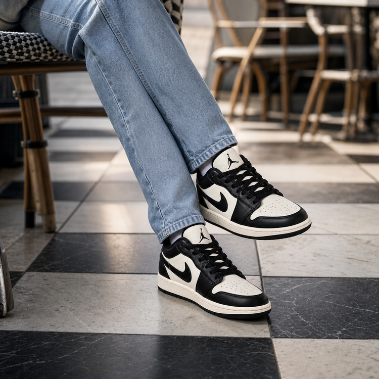کفش اسپرت نایکی مدل Air Jordan 1 Low چرم کفی طبی