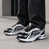 کفش کتانی مردانه نیوبالانس 530 مستر کوالیتی طرح سپهر New Balance سفید مشکی نقره ای